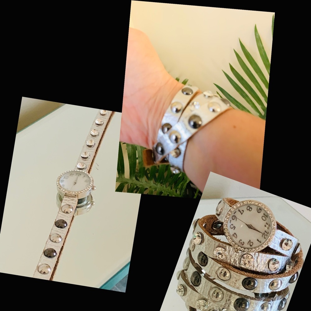 Francesca’s Leather Triple Wrap Watch - Picture 2 of 3